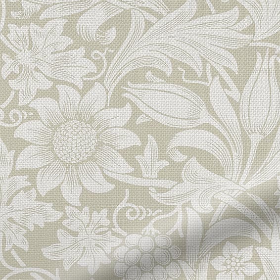 Perdele din in cu floarea-soarelui William Morris